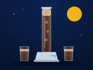 Illustration : une jirafa de fernet con coca et deux verres.